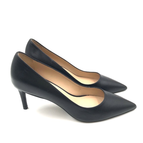 Stuart Weitzman Dancer 75mm Leather Pump Black Size 6 Heel Height 3" - Picture 2 of 11